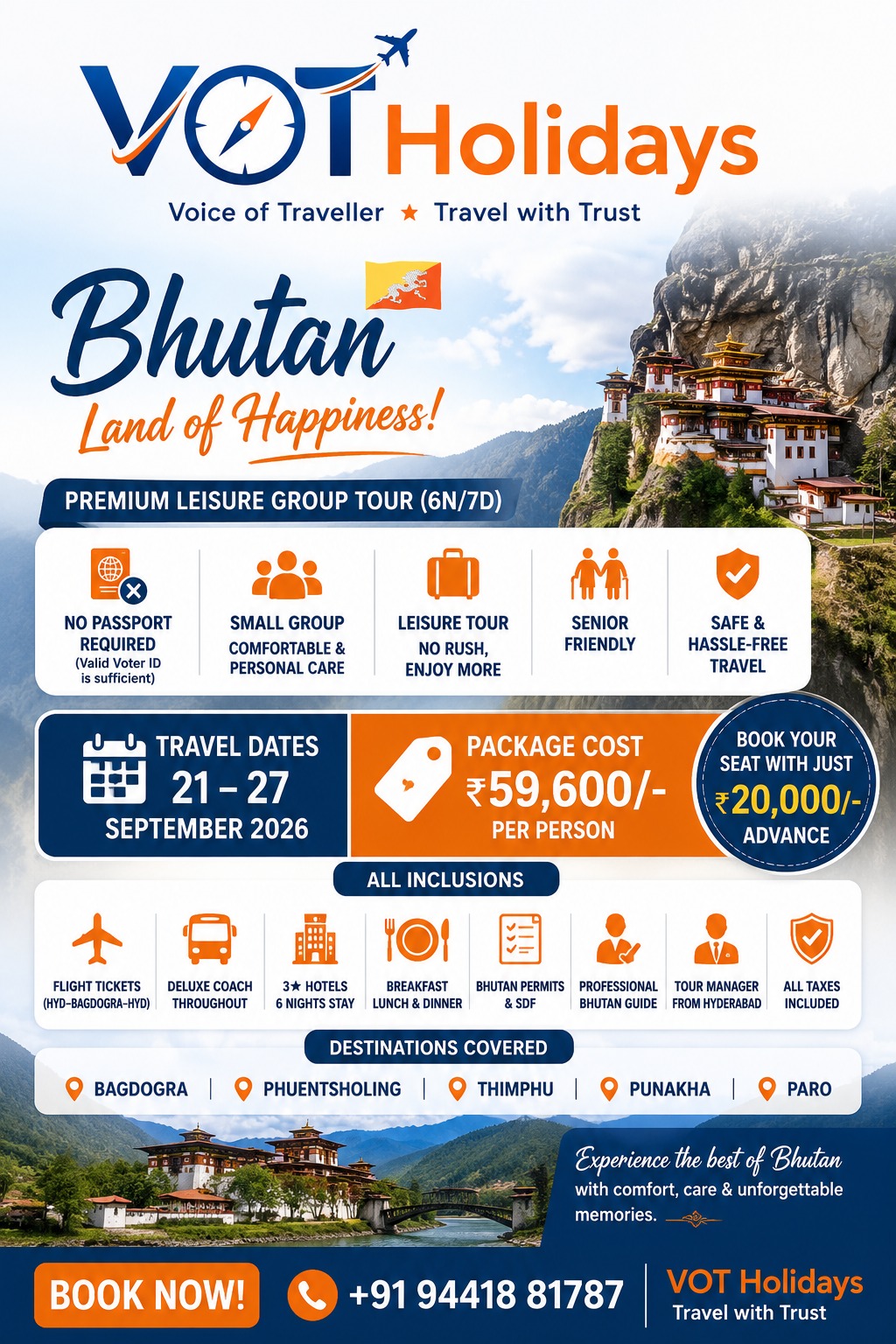 Bhutan Tour Poster